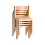 Stapelstuhl Buche - Sitzhöhe 34 cm